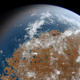 Artist’s impression of what Mars looked like billions of years ago. (Image: Ittiz)